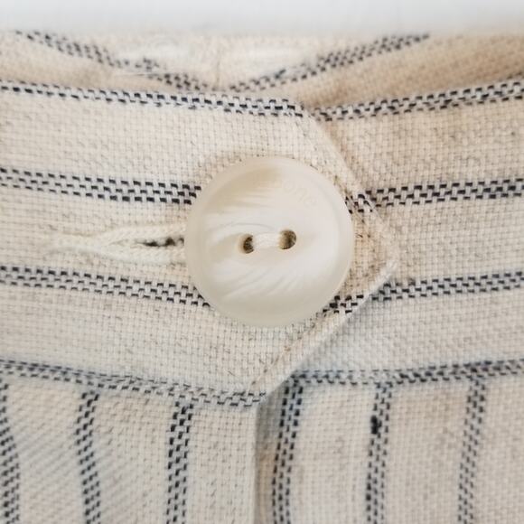 Rag & Bone NWT Women's Natural Stripe Ivy Stripe Culotte Wide Leg Pants Size 12 - Picture 6 of 11